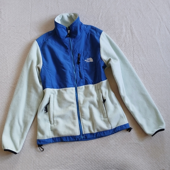 north face ♡ 90s denali blue vintage